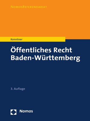 cover image of Öffentliches Recht Baden-Württemberg